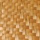 Vintage decorative support in bamboo and rattan