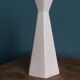 Ceramic candlestick with crackled glaze and gilding, Art Deco