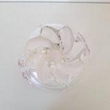 Vintage white and pink glass cup