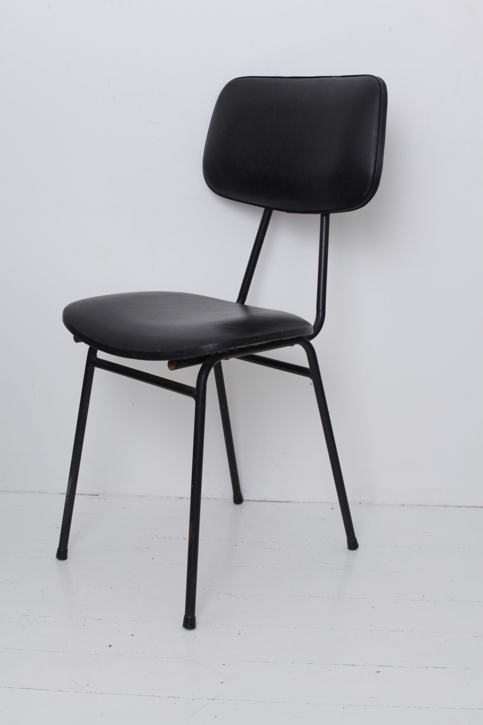 Black skai chair