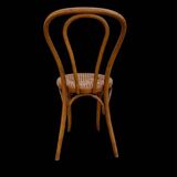 Bistro chair Horgen Glaris in curved wood and caning, Switzerland, circa 1900.