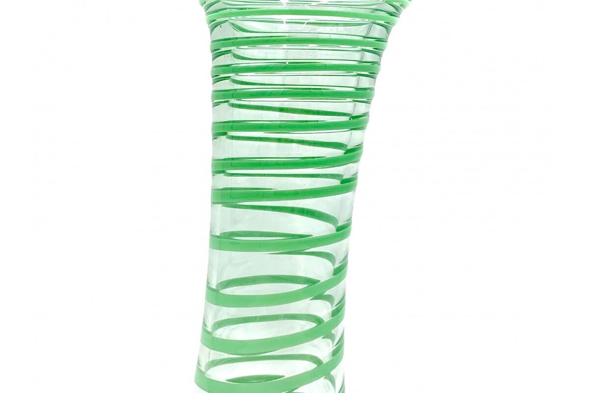 Vintage glass vase, Poland, 1980s