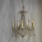 Balloon XIX th century crystal chandelier