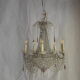 Lustre montgolfière cristal XIX eme siècle