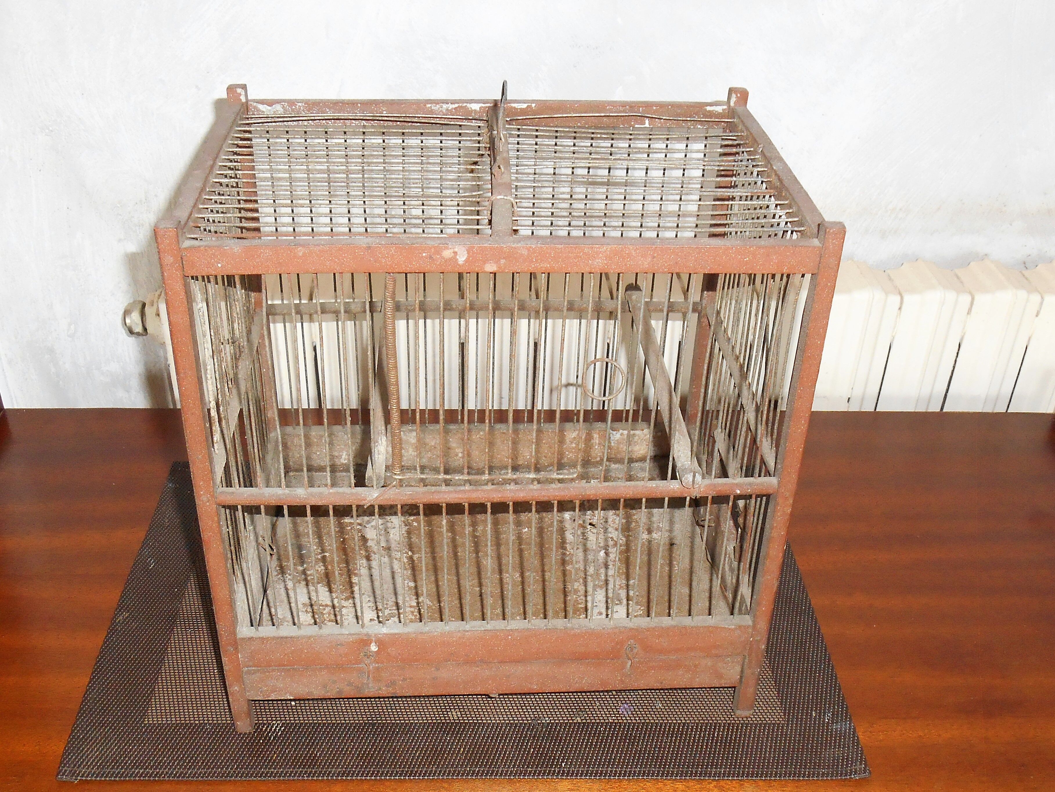 Wooden bird cage