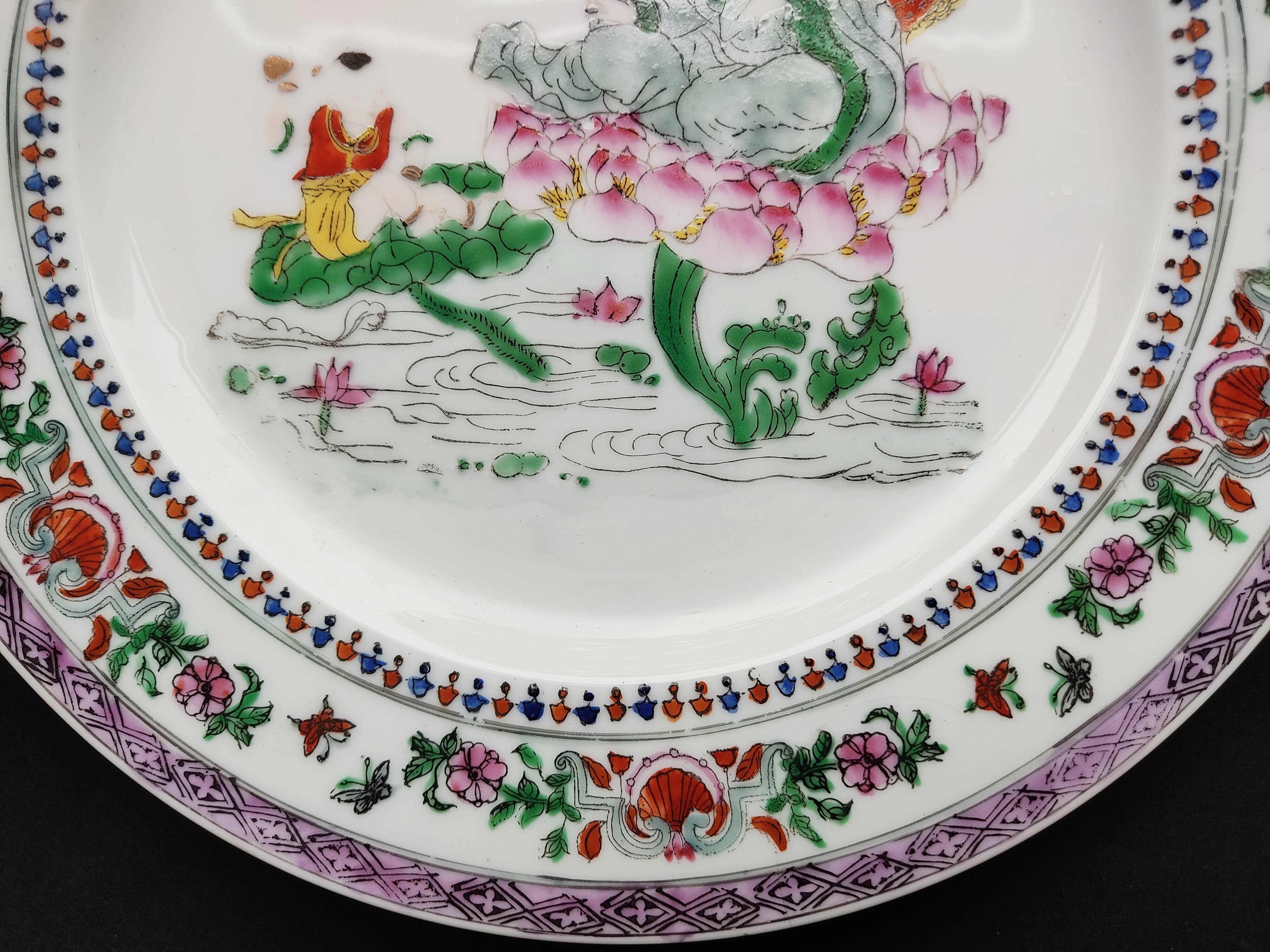 Pair plates China period Republic
