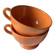 Pair of Varage earthenware bowls