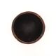 Empty African tumbler pocket dish in blackened wood, 1970s
