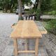 Table de ferme rénové 180cm double tiroir