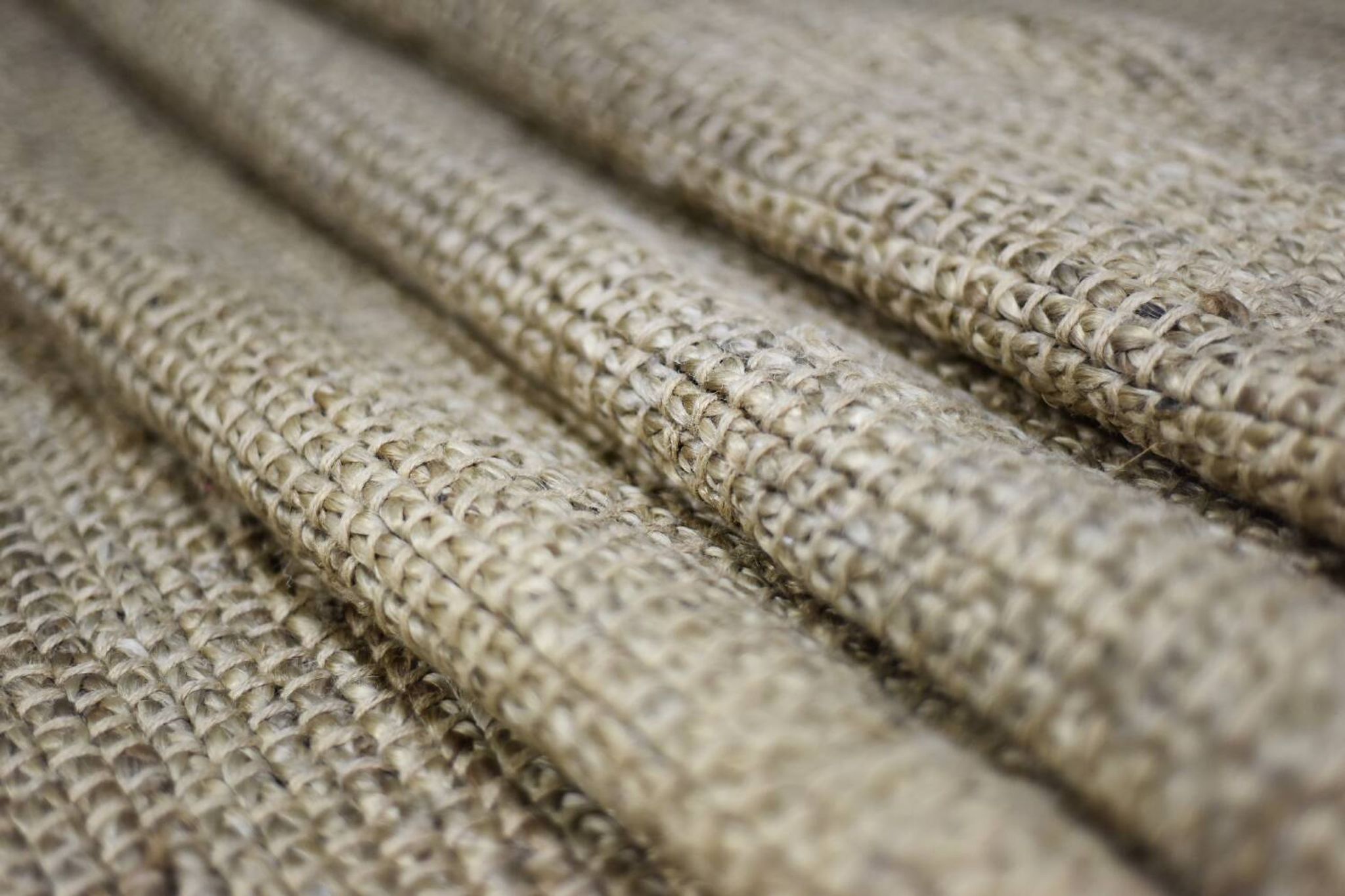 Tapis indien en jute tissé à plat, années 1970