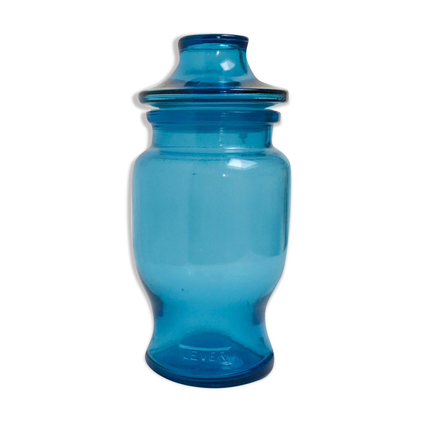 Vintage blue jar M