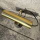 Pair of antique brass desk lamps, desk sconces.