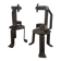 Candle holders in pairs, 20th century, wrought iron, brutalist.