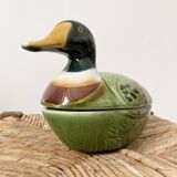 Ceramic duck signed Michel Caugant