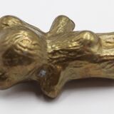 Brass bear statue