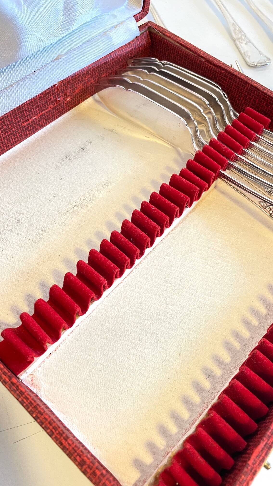 PLATIL 12 Couverts à Poisson  Métal Argenté