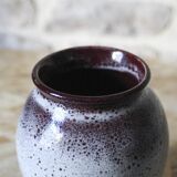 Enamelled ceramic vase signed Rouhier