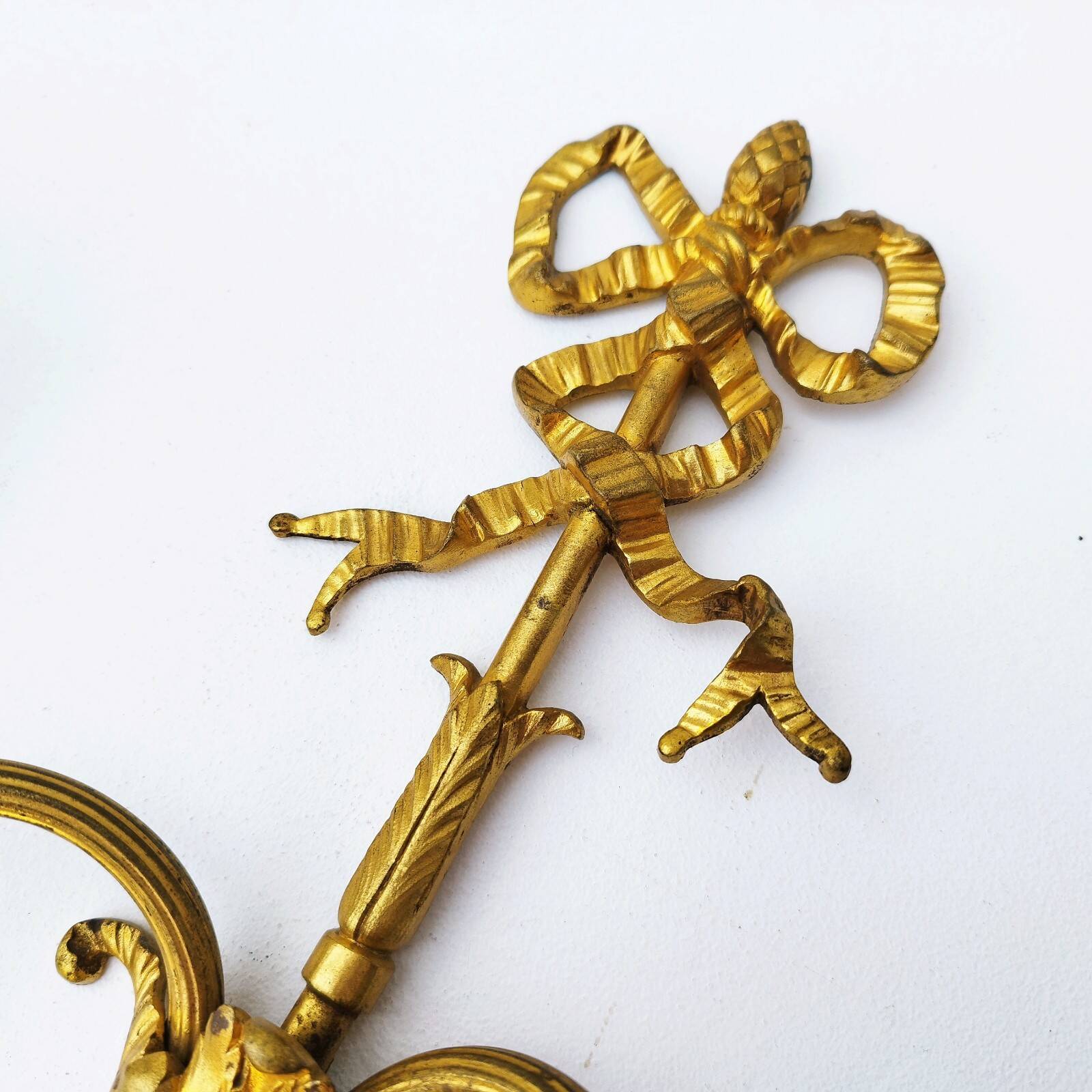 Paire d’appliques bronze doré Wedgwood