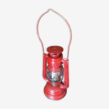Electric red vintage storm lamp