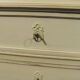 Former style Louis XVI in shabby white patinated wood 5 drawers