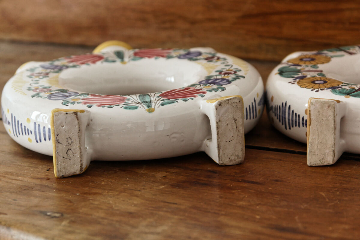 Set of 3 Slovak ceramic soliflores