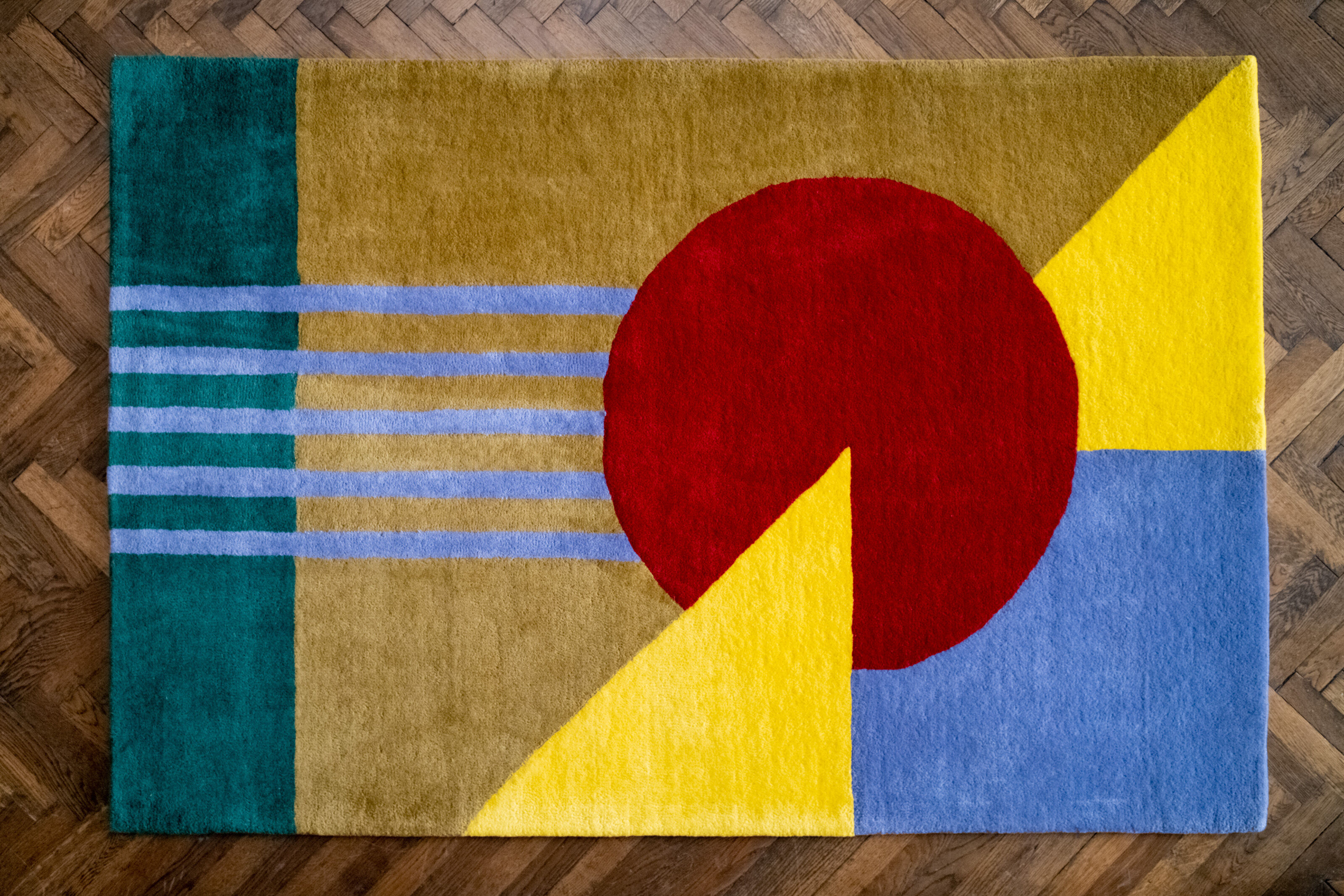 Design carpet in wool Urban T. 140x210 cm