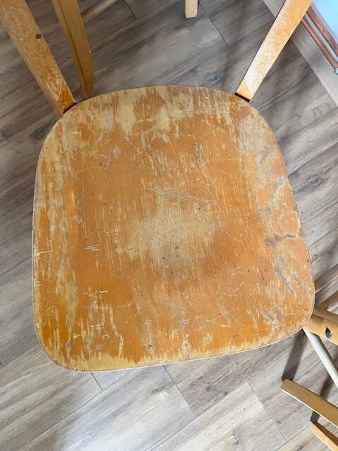 Mismatched set of 4 bistro chairs