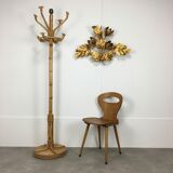 Rattan parrot coat rack and chic jungle style brass
