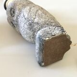 Vintage stone owl lamp