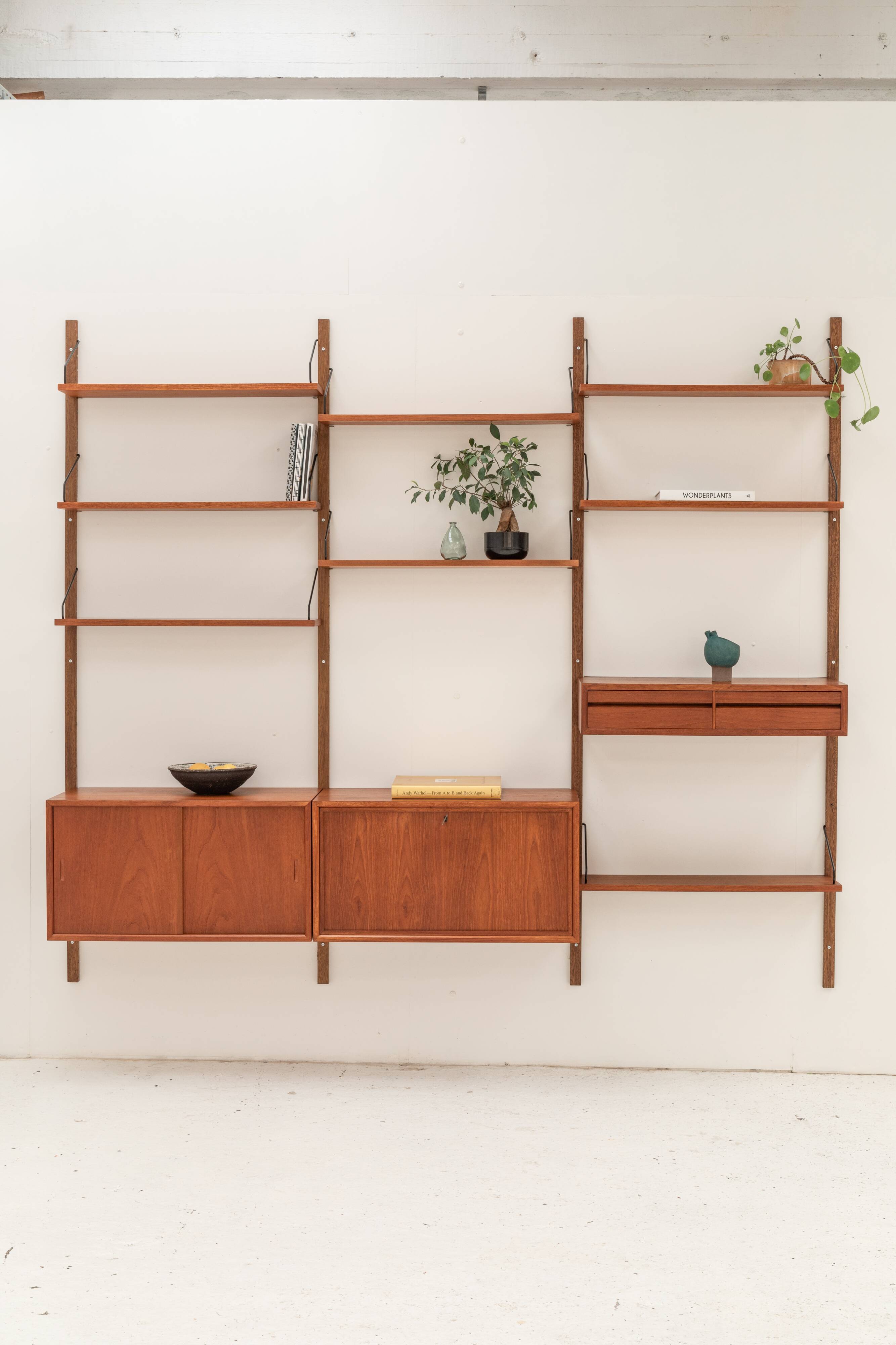 3-column wall unit by Poul Cadovius