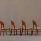 Vintage Morten dining chairs in teak by Niels Koefoed for Hornslet Møbelfabrik, Denmark 1970’s, set of 4