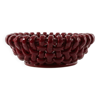 Jérôme Massier, woven ceramic fruit bowl for Vallauris, France.