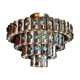 Chandelier House Sciolari Spage Age, 4. levels, Italy, 1970