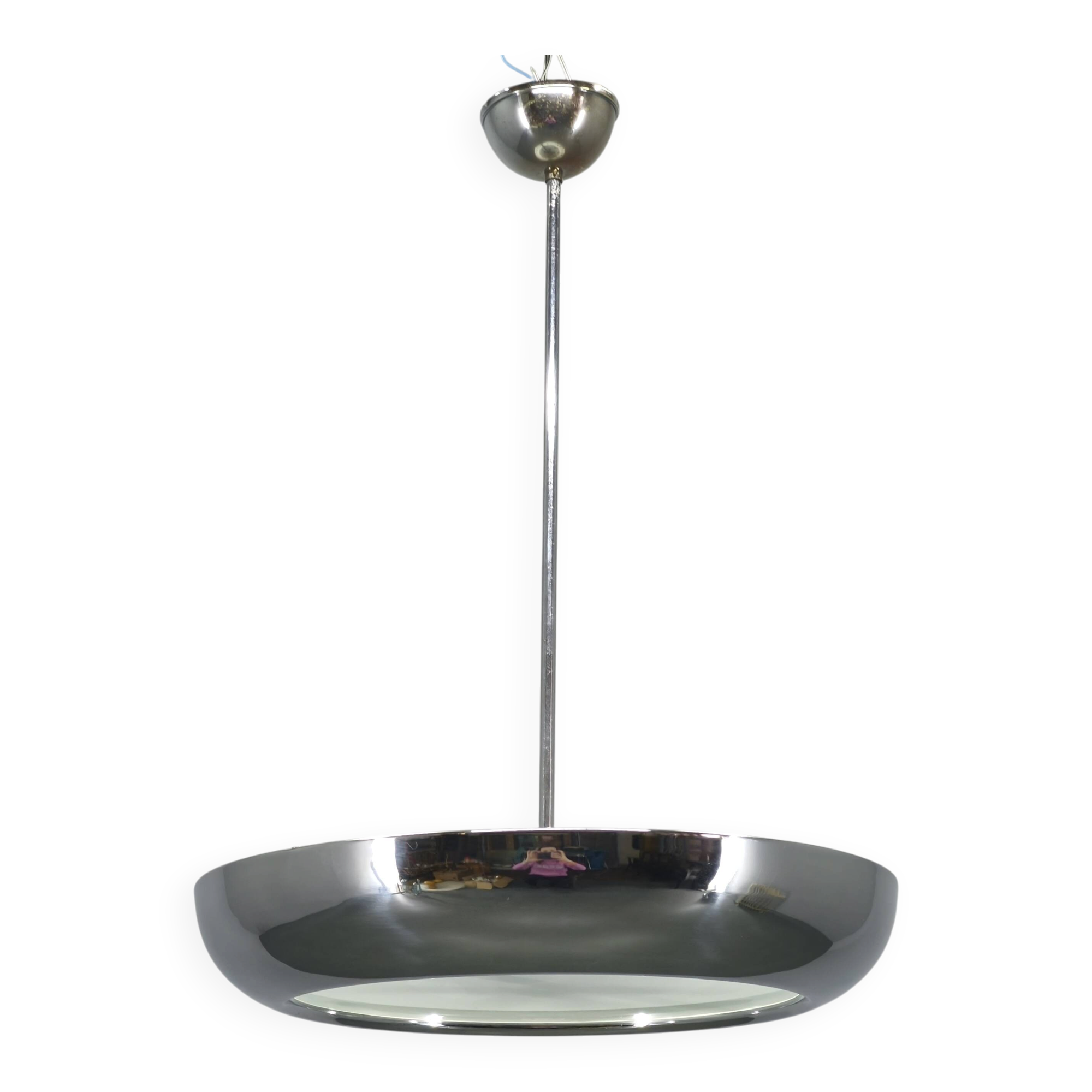 UFO Chandelier by Josef Hurka for Napako, 1930s
