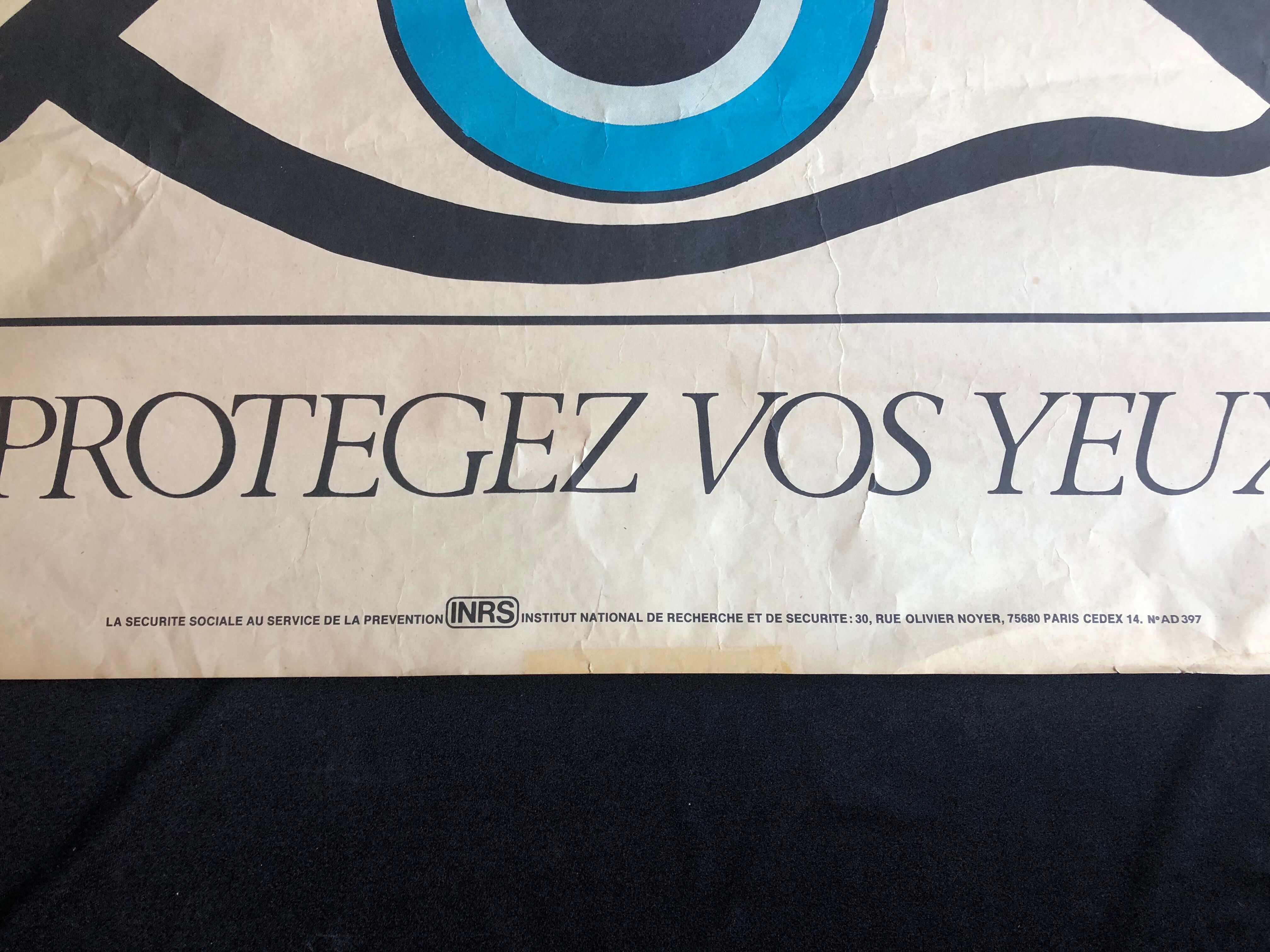 Old vintage poster B. Chadebec 1985