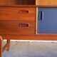 Scandinavian buffet teak model "Tilburg" by O.M.F Omer Meubel Fabriek to Samcom Lefèvre editions