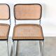 2 vintage Cesca B32 chairs stamped Gavina, M. Breuer, 1960s 1970s