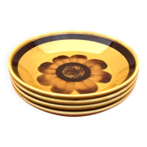 1920s 4 Deep Plates Earthenware from Sarreguemines and Digoin France