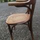 Canned bentwood armchair