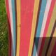 Set of 2 Chilean folding women and 2 folding chairs in vintage canvas 1970