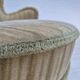 1970s, pair of Danish armchairs, original condition, green furniture velour.