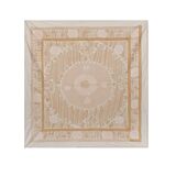 Hand knotted rug, vintage turkish rug 140x144 cm