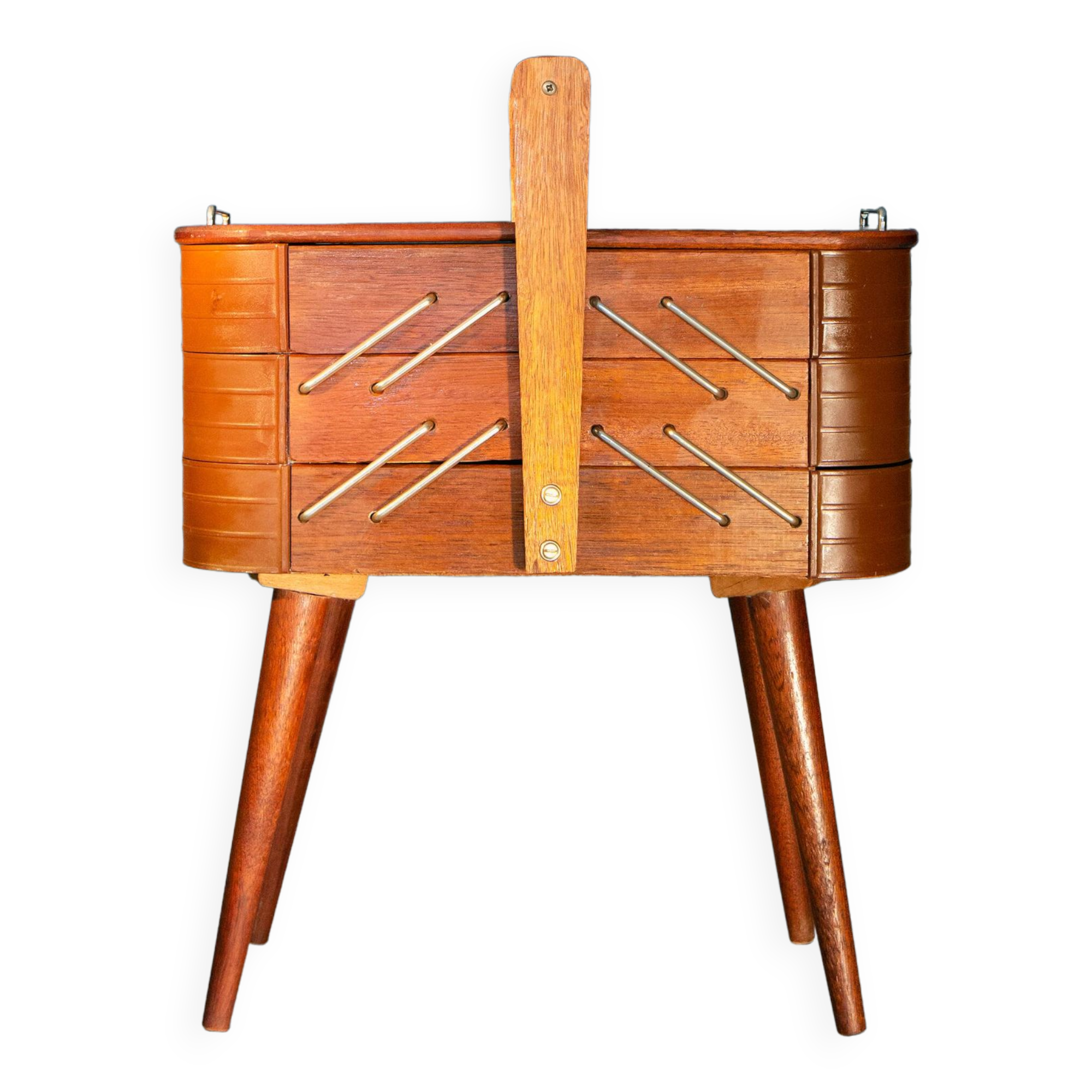 Worker, 1950s work box, teak and bakelite