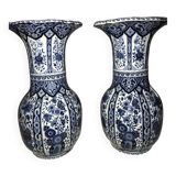 Paire de vases Delft