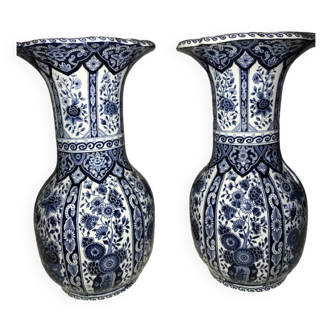 Paire de vases Delft