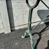 Godin cast iron and marble bistro table. 50's