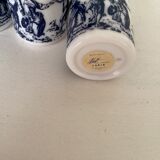 Set of 3 empty Lubin perfume bottles in opaline
