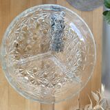 Service tray / servant in chiseled glass
