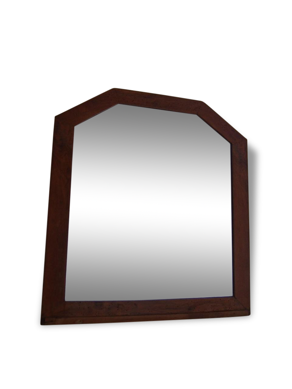 Former beveled mirror and contour wood 72x75cm