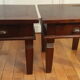 Tables de chevet en bois exotique
